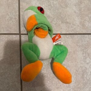 Wild Republic Tree Frog Huggers Red Eyed Plush Slap Bracelet